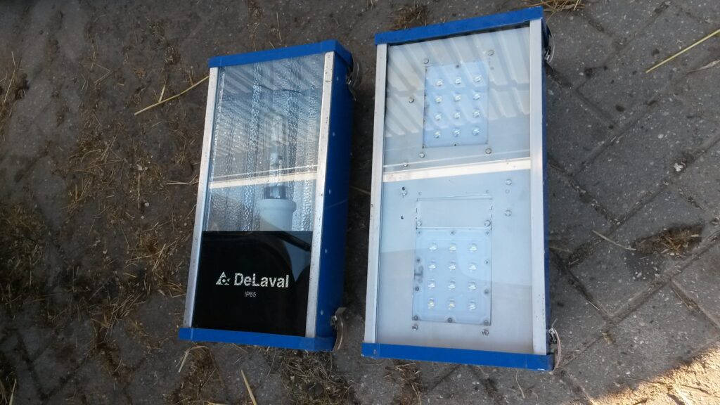 Led ombouwsets geplaatst in DeLaval armaturen