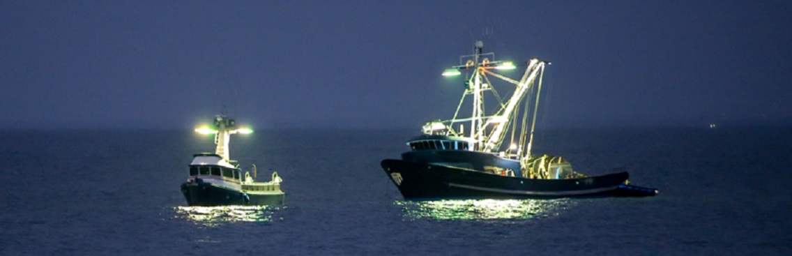 led worklights on vessel