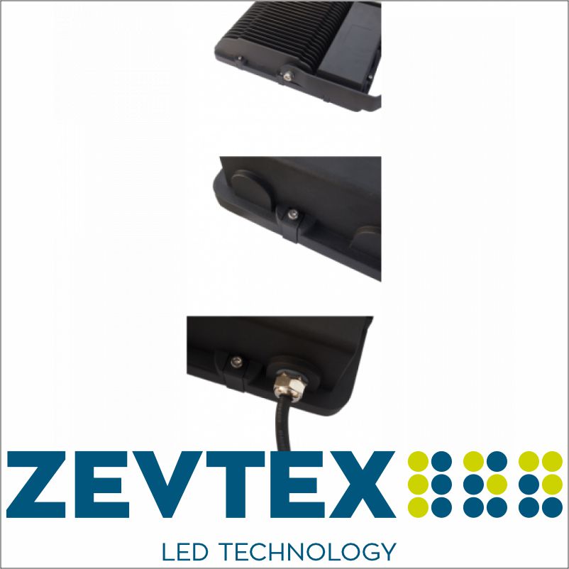 Zevtex.nl 72 watt led schijnwerper 5700K aansluitingen